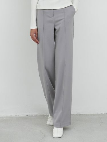 Stitch Pocket Wide-Leg Slacks - OU1183 - ouie - Modalova