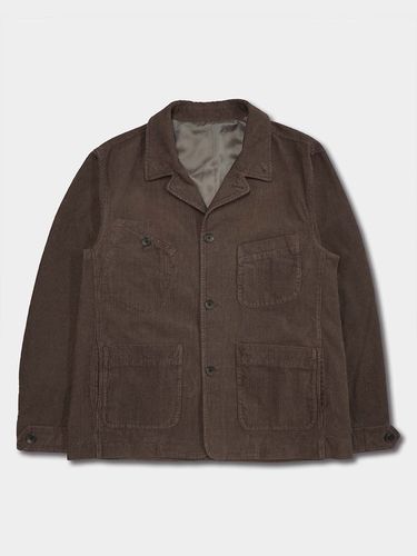 Corduroy Asymmetric Pocket Jacket - birbante - Modalova