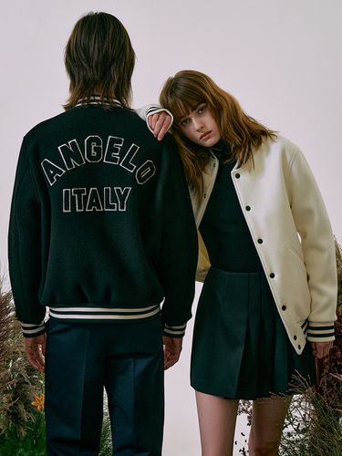 Lepen Varsity Jacket (Unisex) - ANGELO BIANCO - Modalova