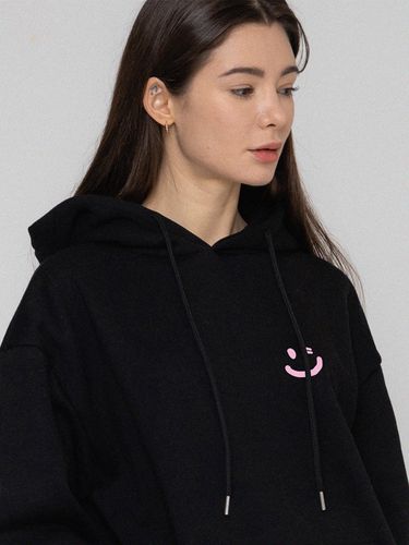 UNISEX] Small Drawing Smile Hoodie_Black - GRAVER - Modalova