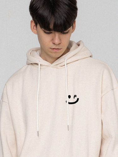 UNISEX] Small Drawing Smile Hoodie - GRAVER - Modalova