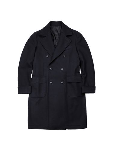 Bonheur Wool Polo Coat - Navy - SORTIE - Modalova