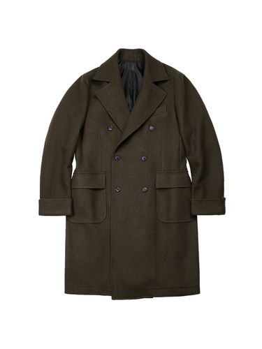 Bonheur Wool Polo Coat - Khaki - SORTIE - Modalova