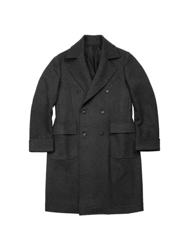 Bonheur Wool Polo Coat - Charcoal - SORTIE - Modalova