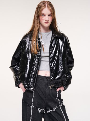 Coating Bomber Jacket, Black - ETMON - Modalova