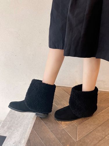 Shearling Ankle Boots - REKKEN - Modalova