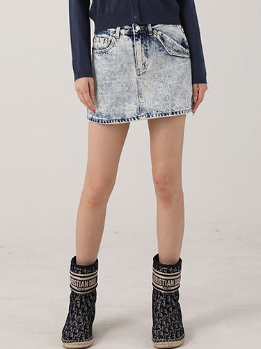 Ava Denim Mini Skirt (Blue) - AVANDRESS - Modalova