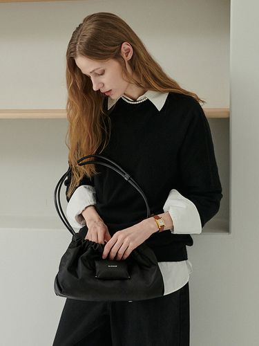 Miel Nylon Long Shoulder Bag_Black - DeMAKER - Modalova