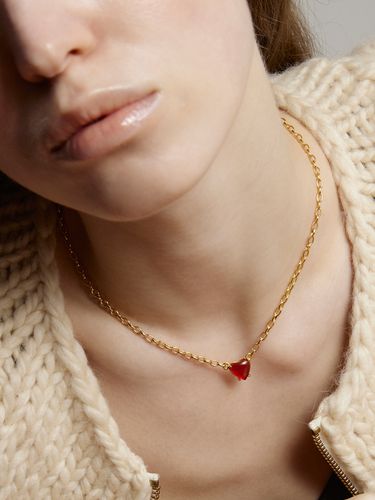 Petite Heart Necklace_Red - viollina - Modalova