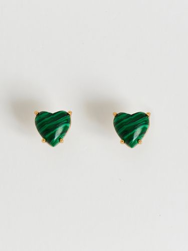 Petite Heart Earrings_Green - viollina - Modalova