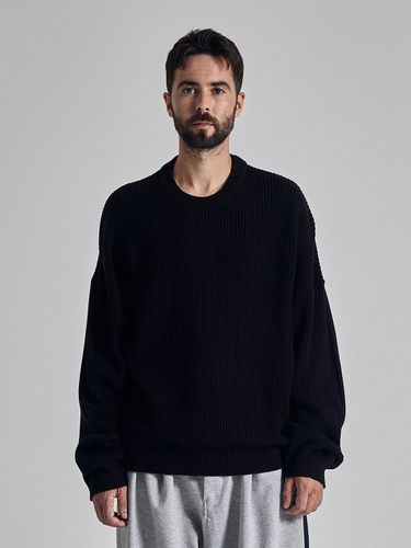 Post Oversized Fit Pullover Knit Sweater - OTHERFITS - Modalova