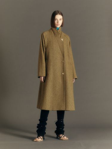 Carin Herringbone Raglan Coat_Brown - ADSB ANDERSSON BELL for WOMEN - Modalova