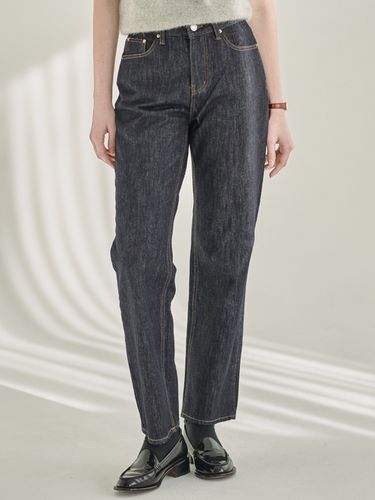 Straight Comfy Denim Pants_Indigo - Fabricology - Modalova