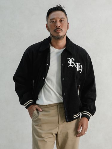 Corduroy Oversized Varsity Jacket - RUGGED HOUSE - Modalova