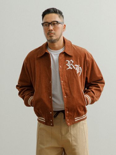 Corduroy Oversized Varsity Jacket - RUGGED HOUSE - Modalova