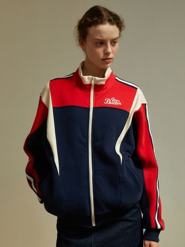 Warm Track Jacket (Red) - GREENBUTTER - Modalova