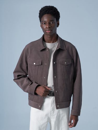 Standard Suede Trucker Jacket _ - SPERONE - Modalova