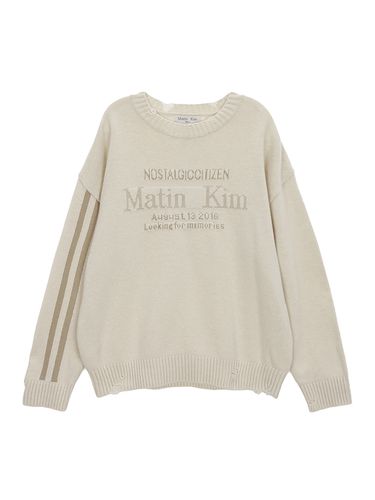 Matin Sleeve Line Knit Pullover - Matin Kim - Modalova