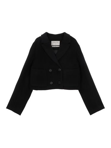 Tailored Double Crop Coat - Black - Matin Kim - Modalova