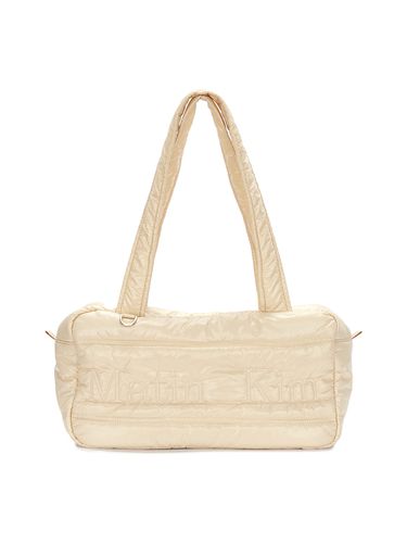 Logo Stitch Padding Square Bag_Beige - Matin Kim - Modalova