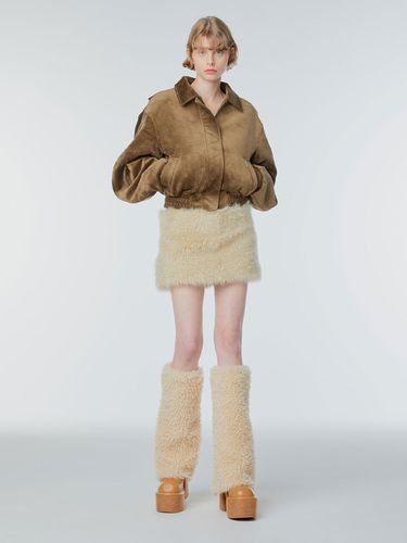 Faux-Fur Mini Skirt - INSTANTFUNK - Modalova