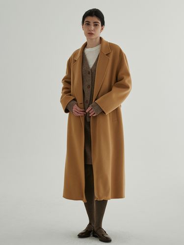 Handmade Belted Coat _ Camel - STEP AROUND - Modalova