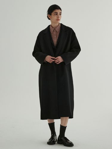 Handmade Belted Coat _ Black - STEP AROUND - Modalova