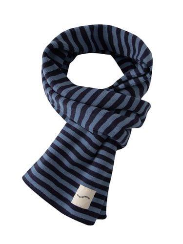 Stripe Jacquard Scarf_Blue - sinkingdeeper - Modalova