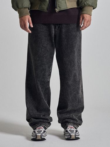 Snow Washed Denim Pant - Black - OTHERFITS - Modalova