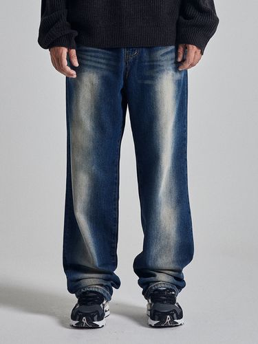 Mid Blue Wide Denim Pant - OTHERFITS - Modalova