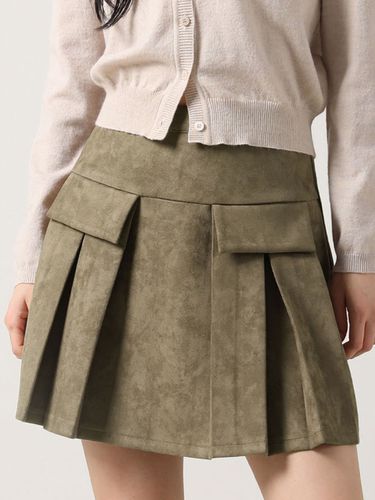 Pocket Mini Suede Pleats Skirt () - AVANDRESS - Modalova