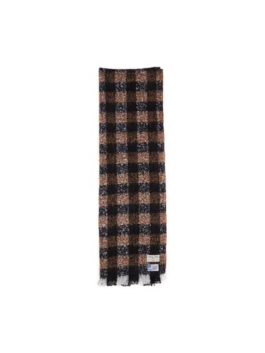 Classic Wool Blended Check Muffler_Brown - Matin Kim - Modalova