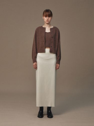 Wool H-Line Long Skirt (Ecru) - Lemme - Modalova