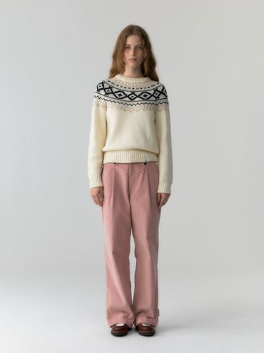 Fair Isle Knit Pullover - DEPOUND - Modalova