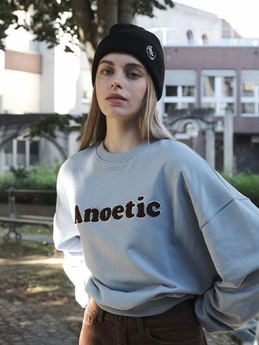 Boucle Logo Sweatshirts_Sky Blue - ANOETIC - Modalova