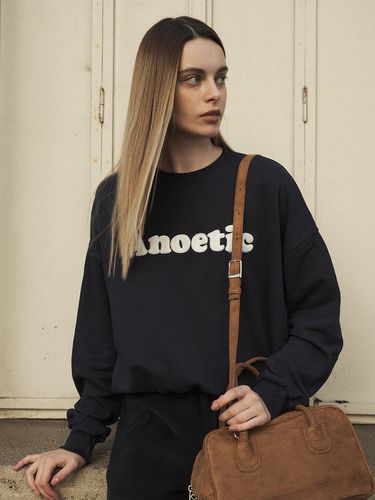 Boucle Logo Sweatshirts_Navy - ANOETIC - Modalova