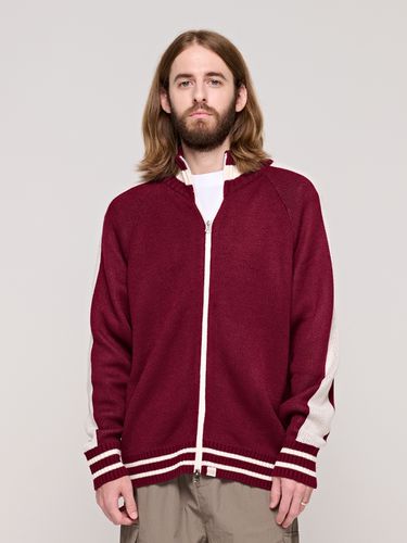 Way Knitted Jacket _ Burgundy - CARGOBROS - Modalova