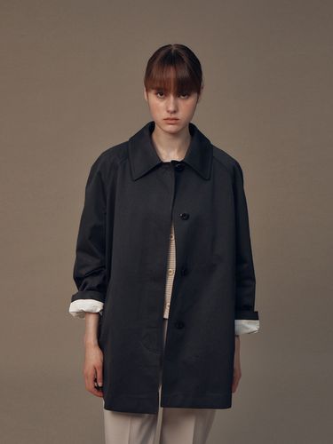 Mac Half Trench Coat (Charcoal) - Lemme - Modalova