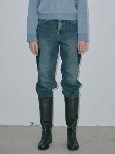 Pocket Washed Denim Pants_Blue - MARGESHERWOOD - Modalova