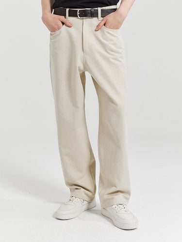 Wide Banding Pants Beige - V2 - Modalova