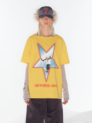 Star T-shirt, Yellow - OPEN YY - Modalova