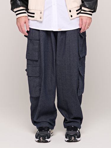 Denim Cargo Pants _ Blue - CARGOBROS - Modalova