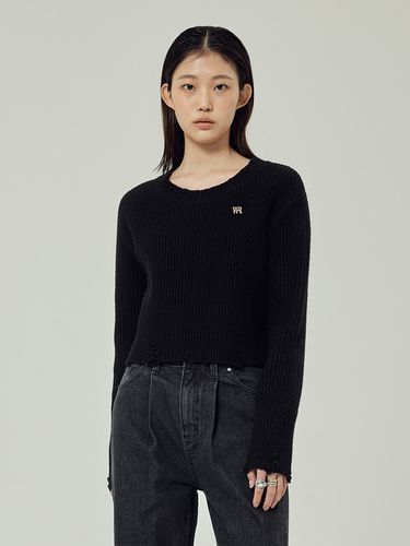 Destroyed Cropped Knit Sweater _ - Wrangler - Modalova