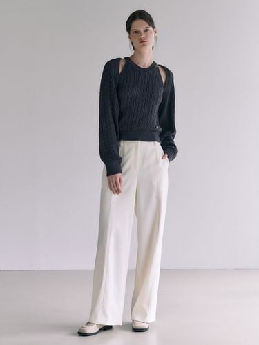 Basic Straight Pants - LOEUVRE - Modalova