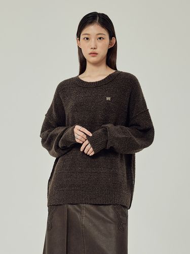 Loose Boucle Round Knit Sweater _ - Wrangler - Modalova