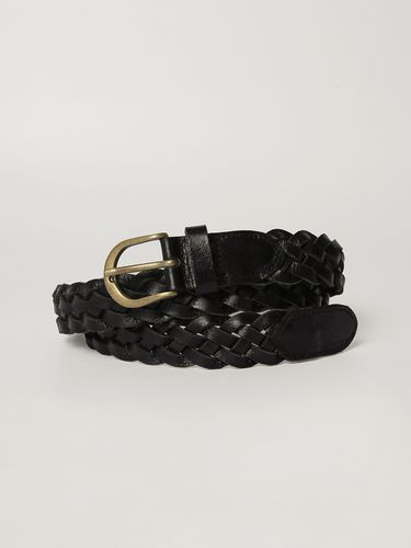 Twist Leather Belt - Black - OWN FEATURE COLOUR.OFC - Modalova