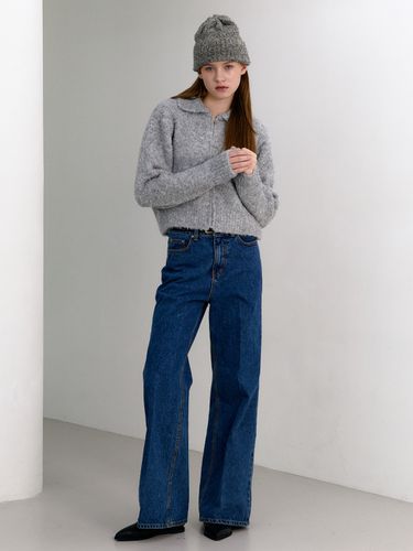 Ayla Wide Denim Pants_Indigo - OVEOF - Modalova