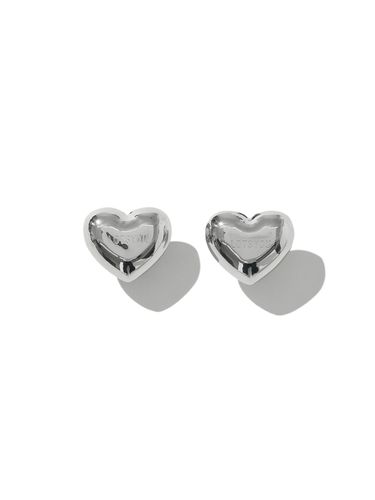 Heart Earrings_Silver - LOTS YOU - Modalova