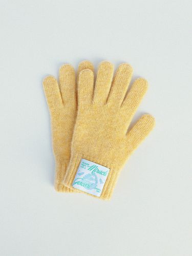 Short Knit Gloves_Yellow - GOCORI - Modalova