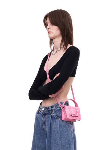 Belted Brocle Micro Bag_Vintage Pink - OSOI - Modalova